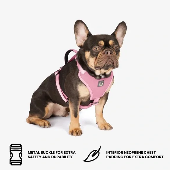 Nandog Pet Gear Neoprene Sport Dog Harness - Pink Size : M - Picture 3 of 6